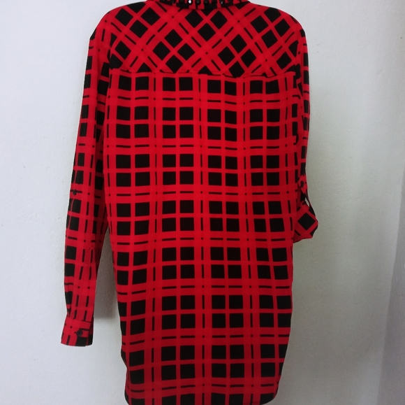 Hi*low Michael Kors Geo Tunic Button-up Top - Picture 11 of 16